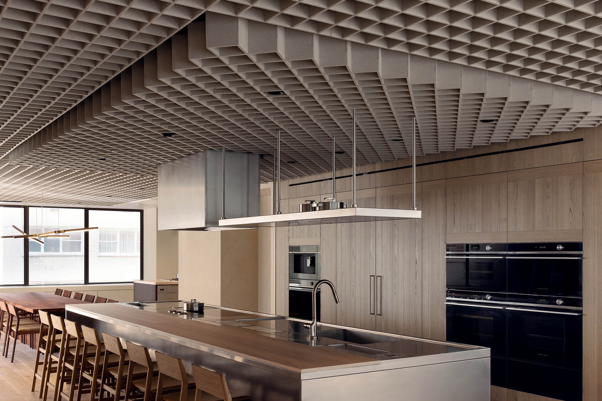 Open exposed-ceiling workspace